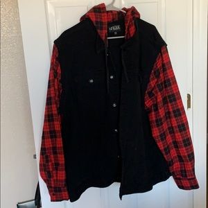 Red and Black Plaid RUDE Jacket